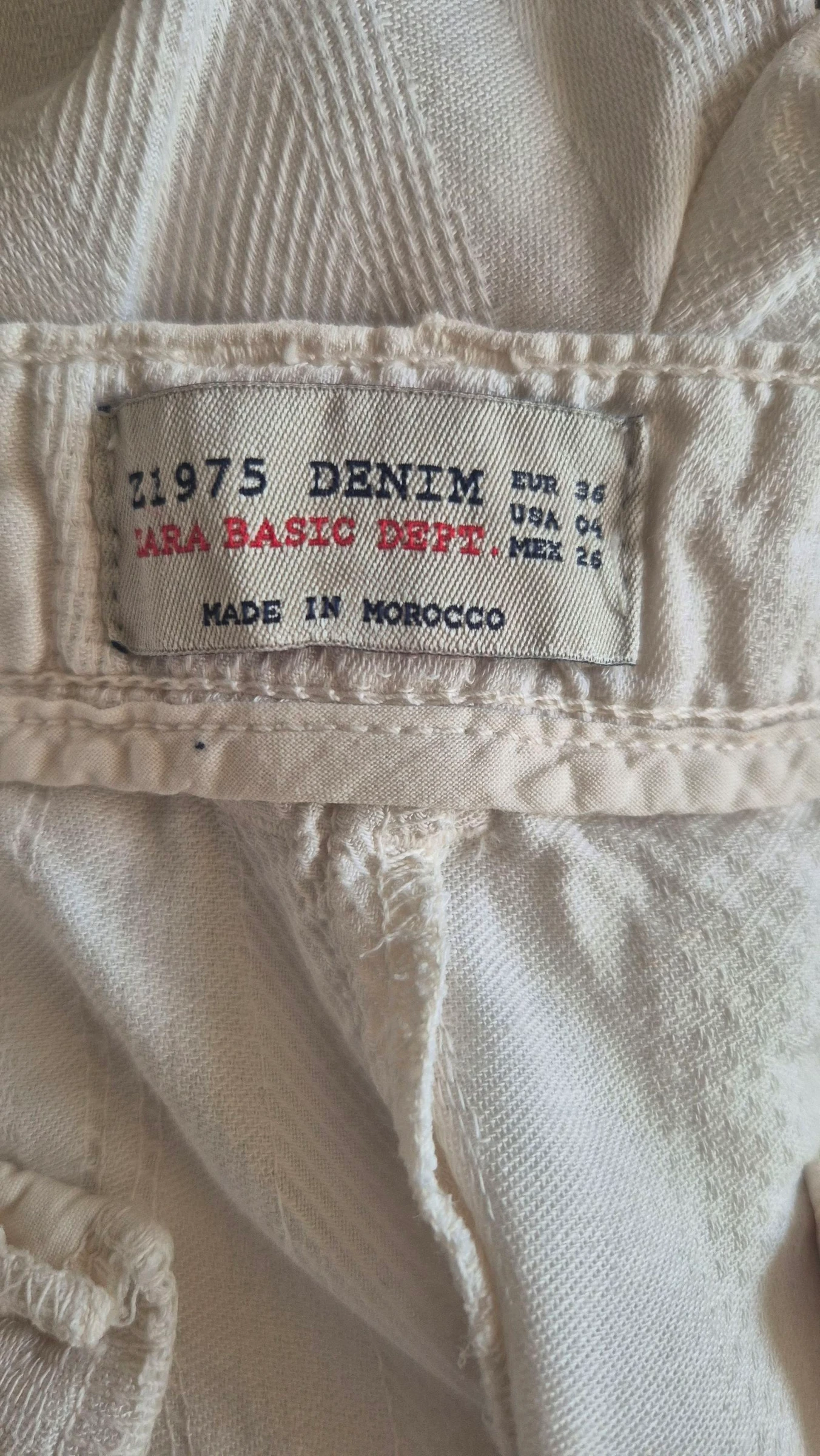 Zara Basic parelwitte korte broek maat 36 – photo 5
